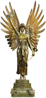 Sample artwork by Henryk Kossowski (1855 - 1921), known for sculpture in bronze, terracotta, and patinated plaster, popular sculptural genre motifs, and portraits. - View similar artists and auction records
