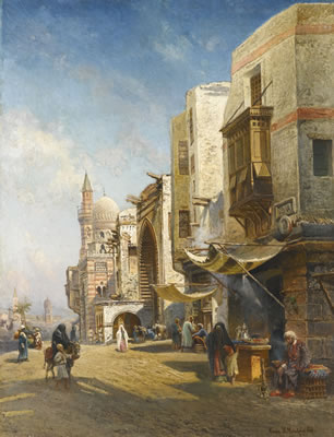Sample artwork by Nikolai Makovsky (1842 - 1886), known for figure, genre paintings - View similar artists and auction records
