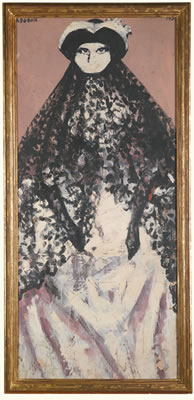 Portrait of Ida Barbarigos in costume of "La Bauta" by Guido Cadorin - Auction record, sale price, and art valuation. Compare with similar artists and explore comparable artworks.