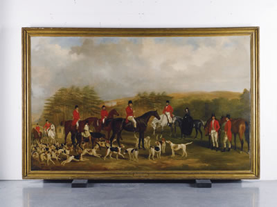 Sample artwork by William Barraud (1810 - 1850), known for sporting scene and portrait painting, horses and dogs - View similar artists and auction records