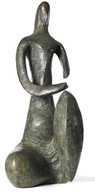Sample artwork by Prodosh Dasgupta (1912 - 1991), known for sculpture - View similar artists and auction records