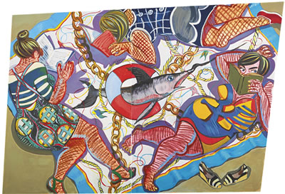"Swordfish Picnic" (in 2 parts) by Ella Kruglyanskaya - Auction record, sale price, and art valuation. Compare with similar artists and explore comparable artworks.