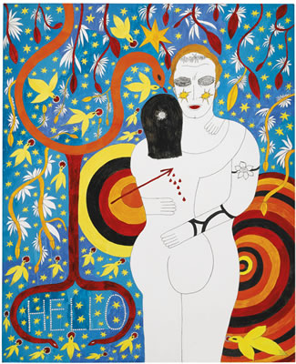 Sample artwork by Dorothy Iannone (1933 - 2022), known for mod imagery - View similar artists and auction records