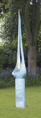 Sample artwork by Rowan Gillespie (Born 1953), known for bronze narrative, symbolic figural sculpture - View similar artists and auction records