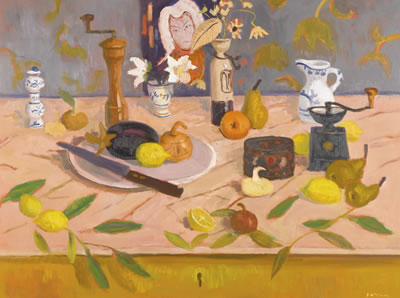 STILL LIFE WITH JAPANESE PRINT