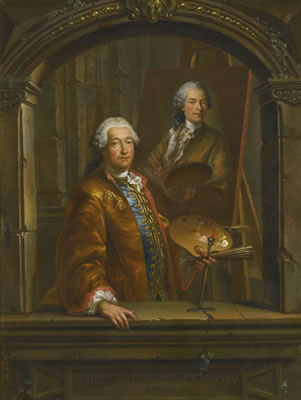 PORTRAIT OF GEORGES DESMARÉES (1697–1776) AT HIS EASEL PAINTING A PORTRAIT OF JOHANN CHRISTIAN THOMAS WINCK (1738–1797) by Bartholomaus Ignaz Weiss - Auction record, sale price, and art valuation. Compare with similar artists and explore comparable artworks.