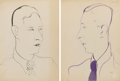 TWO PORTRAITS OF SERGEI YUTKEVICH