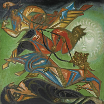Sample artwork by Dmitri Semenovich Stelletsky (1875 - 1947), known for portrait, figure, hunting genre painting - View similar artists and auction records