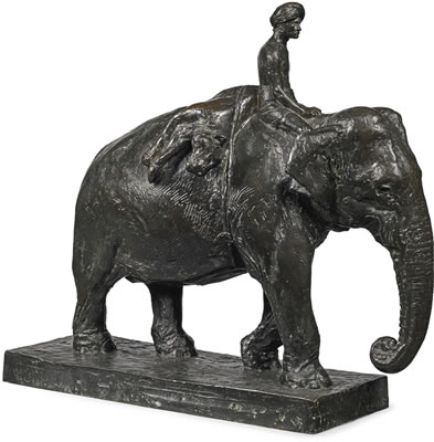 ELEPHANT WITH ITS MAHOUT