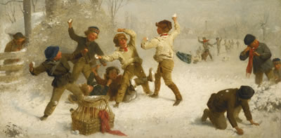 SNOWBALLING by John Morgan - Auction record, sale price, and art valuation. Compare with similar artists and explore comparable artworks.