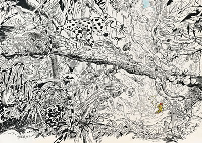 Marsupilami, La baignade de la Marsupilamie (2014) by Luc Collin Batem - Auction record, sale price, and art valuation. Compare with similar artists and explore comparable artworks.