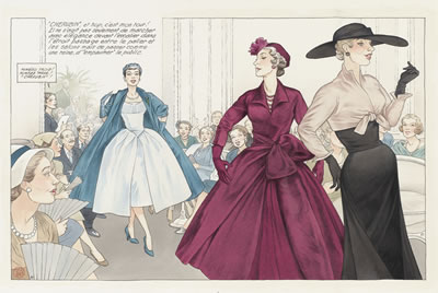 Sample artwork by Annie Goetzinger (1951 - 2017), known for illustration - View similar artists and auction records