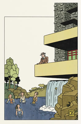 Portrait de Frank Lloyd Wright
