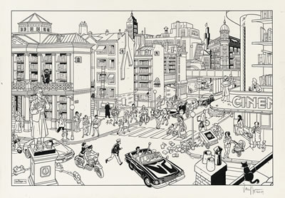 Bibliostraat by Peter Van Dongen - Auction record, sale price, and art valuation. Compare with similar artists and explore comparable artworks.