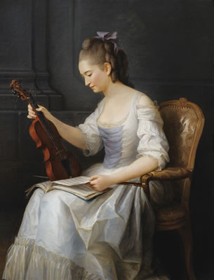 PORTRAIT D'UNE VIOLONISTE by Anne Vallayer-Coster - Auction record, sale price, and art valuation. Compare with similar artists and explore comparable artworks.
