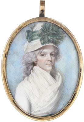 PORTRAIT DE FEMME AU CHAPEAU AU NÅ’UD VERT, VERS 1795 by Henry Jacob Birch - Auction record, sale price, and art valuation. Compare with similar artists and explore comparable artworks.