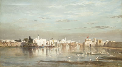 L'ARRIVÉE DES CIGOGNES À CONSTANTINOPLE by Charles Tournemine - Auction record, sale price, and art valuation. Compare with similar artists and explore comparable artworks.