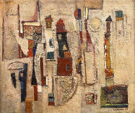 Untitled, 1956 by Tadeusz Lapinski - Auction record, sale price, and art valuation. Compare with similar artists and explore comparable artworks.