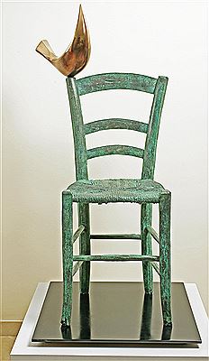 Bird on Chair by Isaac Kahn - Auction record, sale price, and art valuation. Compare with similar artists and explore comparable artworks.
