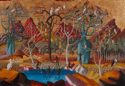 (Australian Fantasy) (1964) by Donald Stuart Leslie Friend - Auction record, sale price, and art valuation. Compare with similar artists and explore comparable artworks.