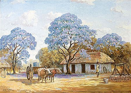 Under the Jacarandas by Allerley Glossop - Auction record, sale price, and art valuation. Compare with similar artists and explore comparable artworks.