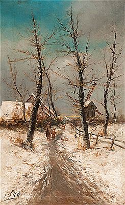 Sample artwork by Jean Hill (Born 1916), known for paintings - View similar artists and auction records