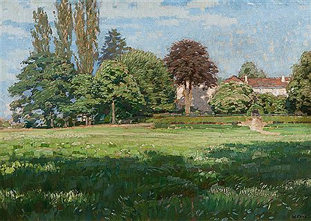 Summer Landscape by Walter Conz - Auction record, sale price, and art valuation. Compare with similar artists and explore comparable artworks.
