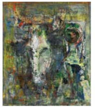 Daughter and Bull by Kaoru Yamaguchi - Auction record, sale price, and art valuation. Compare with similar artists and explore comparable artworks.
