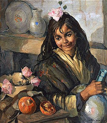 Portrait of gypsy by Emilio Molina Nunez - Auction record, sale price, and art valuation. Compare with similar artists and explore comparable artworks.
