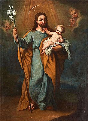 St. Joseph with the baby Jesus