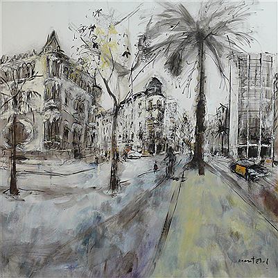 Barcelona. Calle Balmes con Rosselló