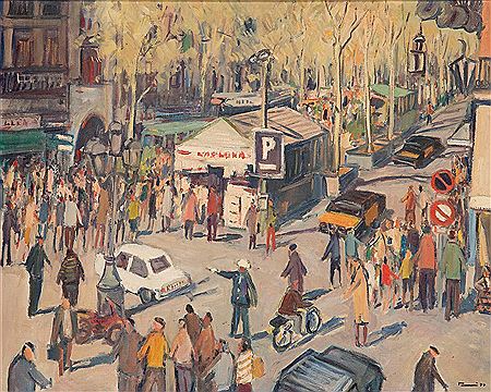 "Ramblas de Barcelona". 1977