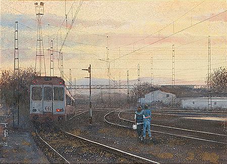 "Paisaje ferroviario". 1995