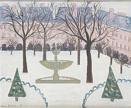 "Plaza de los Vosges, nevada (París)". 1975 by Maria Girona - Auction record, sale price, and art valuation. Compare with similar artists and explore comparable artworks.
