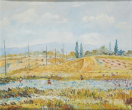 "Trabajando en el campo". 1953