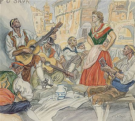 "Escena de taberna"