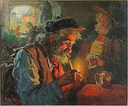 Old Man with a Pipe by Giovanni Madonini - Auction record, sale price, and art valuation. Compare with similar artists and explore comparable artworks.