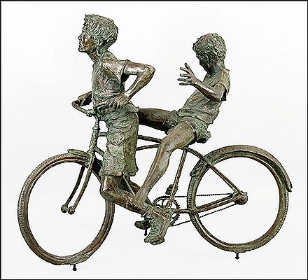 Children on a Bike Ride by Jane DeDecker - Auction record, sale price, and art valuation. Compare with similar artists and explore comparable artworks.