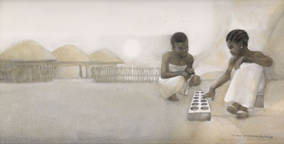Sample artwork by Tom Feelings (1933 - 2003), known for painter, illustrator, writer, designer - View similar artists and auction records