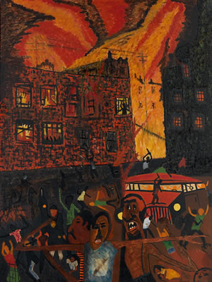 Untitled (Fire and Street Riot)