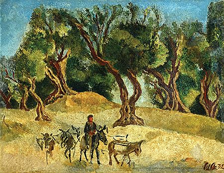 Figure with Donkeys