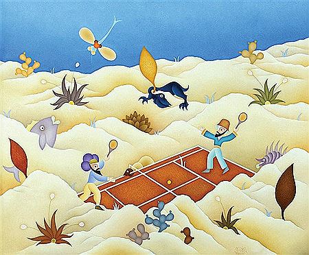 Tennis in Desert