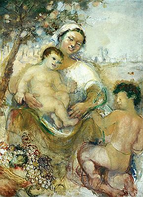A Mother and Her Children