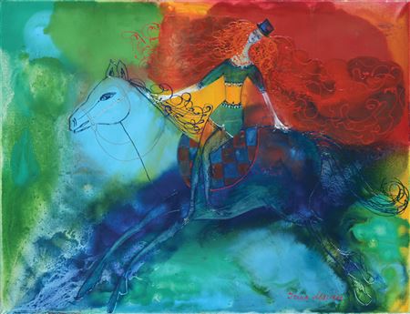 Sample artwork by Irena Mauler (1918 - 2005), known for painting - View similar artists and auction records