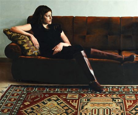 Woman on a Couch by Jacob Ben-Ari - Auction record, sale price, and art valuation. Compare with similar artists and explore comparable artworks.
