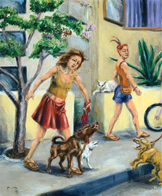 Morning Hike by Anat Ben - Auction record, sale price, and art valuation. Compare with similar artists and explore comparable artworks.
