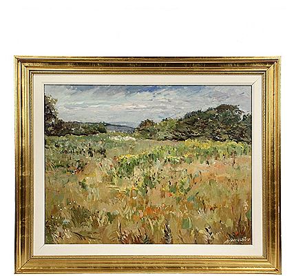 Sample artwork by David Little (Born 1951), known for landscape, coastal, interior painting - View similar artists and auction records