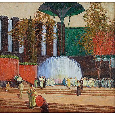 Electrified Fountain, Century of Progress, Chicago