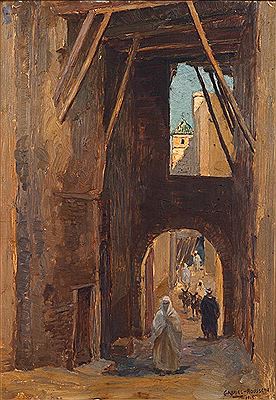 Sample artwork by Gabriel Rousseau (19/20th century), known for landscape, orientalist painting - View similar artists and auction records
