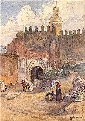 VIEILLE PORTE DE LA MEDINA DE FEZ FEZ, OLD GATE OF THE MEDINA